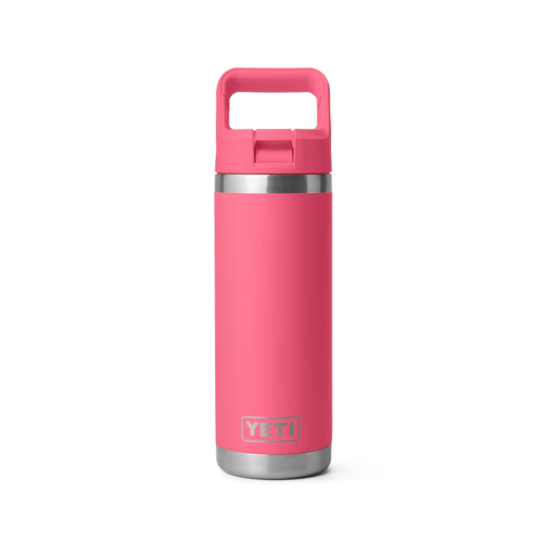 YETI Rambler 18oz Straw Bottle Tropical Pink