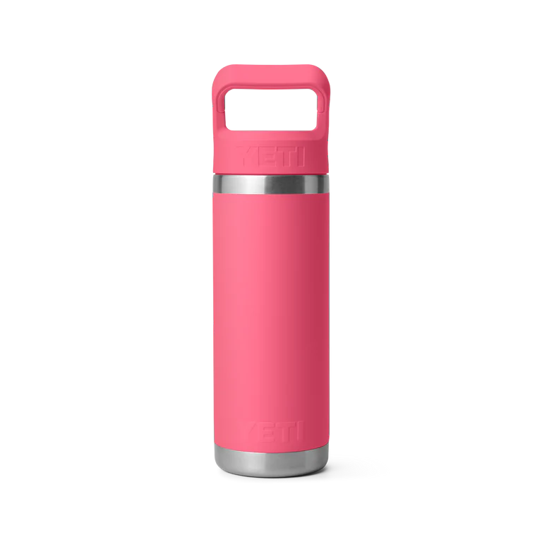 YETI Rambler 18oz Straw Bottle Tropical Pink