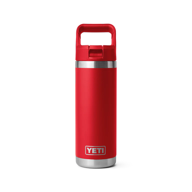 YETI Rambler 18oz Straw Bottle Rescue Red