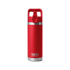 YETI Rambler 18oz Straw Bottle Rescue Red