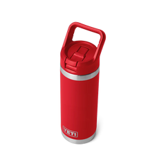 YETI Rambler 18oz Straw Bottle Rescue Red