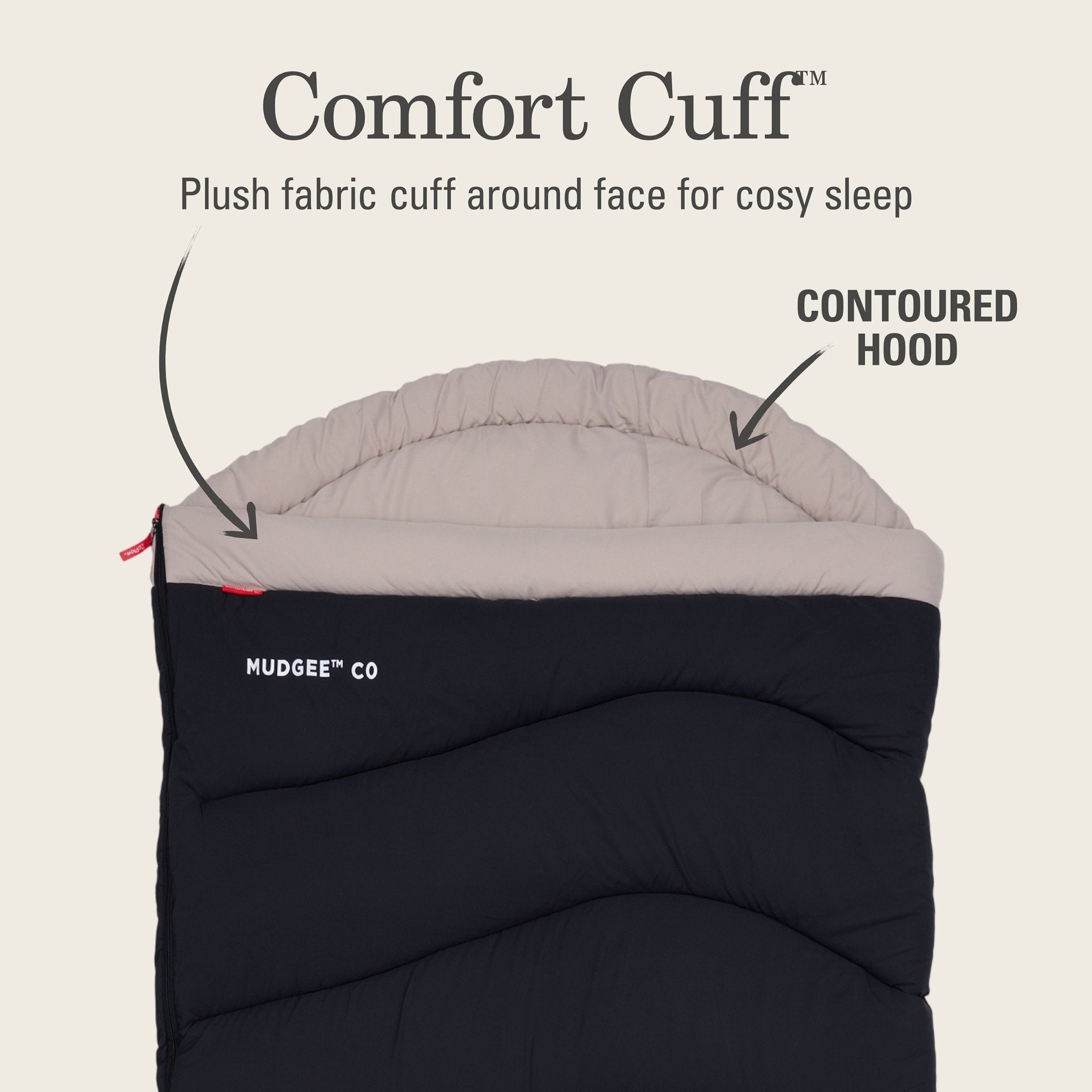 Coleman Mudgee C-0 Tall Warm Hooded Sleeping Bag, 0°C Rated