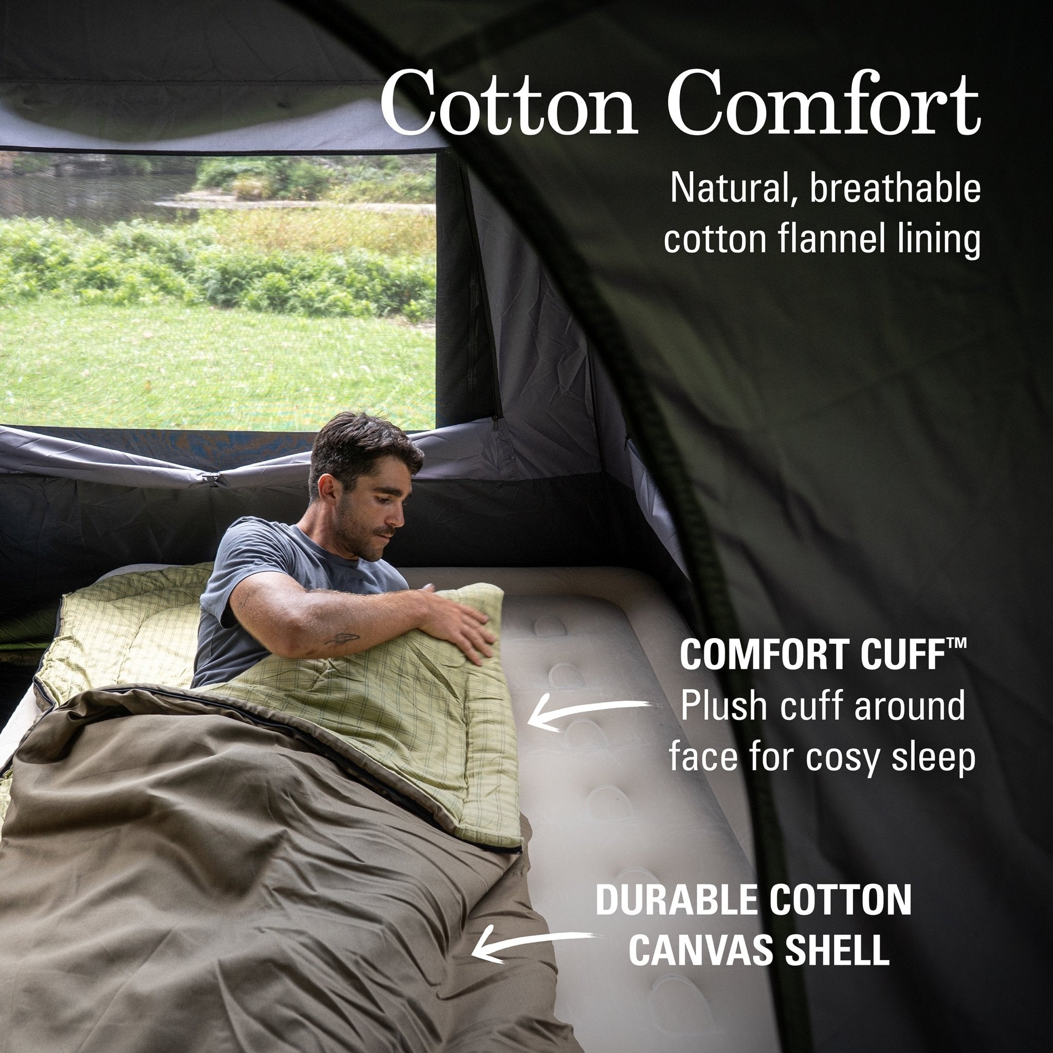 Coleman Big Game C-6 Extra-Large Hooded Sleeping Bag, -6°C Rated