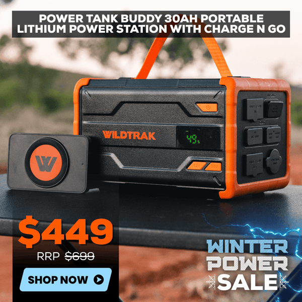 Power Tank Buddy 30Ah Portable Lithium Power Station With Charge N Go