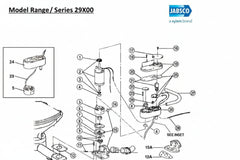 29072-1000 Jabsco Toilet Base Gasket (Rubber)