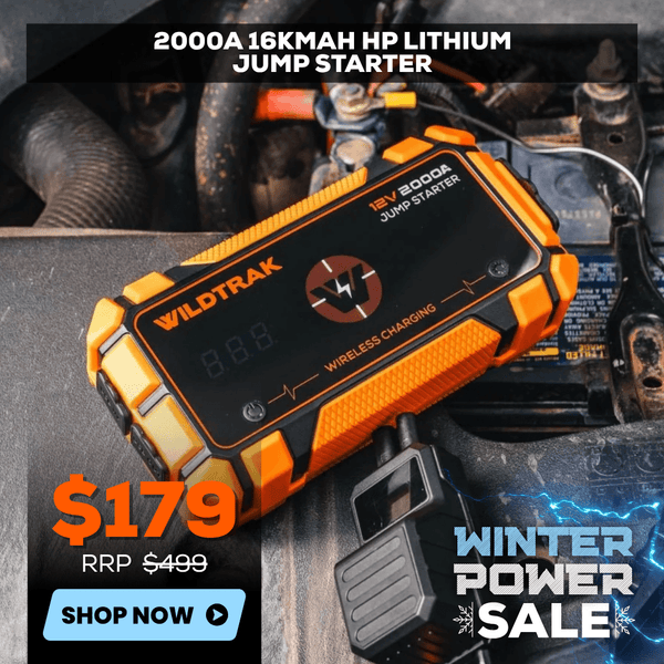Wildtrak Heavy-Duty 2000A 16KMAH HP Lithium Jump Starter (Petrol & Diesel)