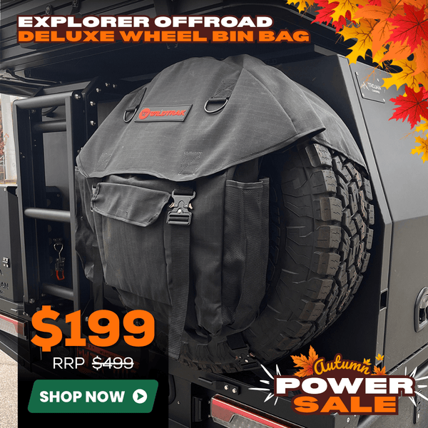 Wildtrak Heavy-duty 4WD Spare Tyre Trash Deluxe Wheel Storage Bag
