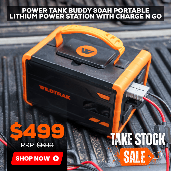 Power Tank Buddy 30Ah Portable Lithium Power Station With Charge N Go