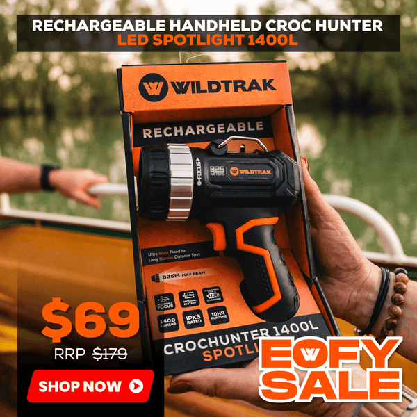 Wildtrak Rechargeable Handheld Croc Hunter LED Spotlight 1400L