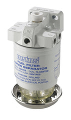 VETUS Water separator/fuel filter with pump, CE/ABYC, single, 10 micron, max. 59 gph (270 l/h)  330VTEPB