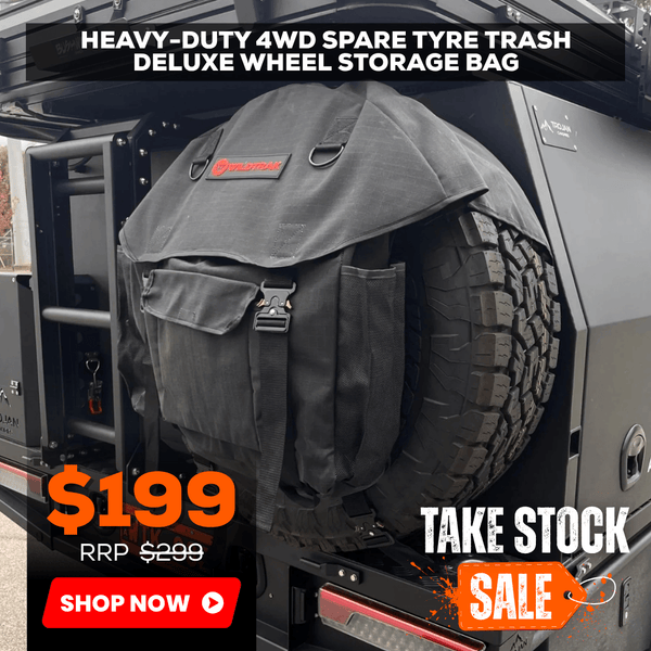 Wildtrak Heavy-duty 4WD Spare Tyre Trash Deluxe Wheel Storage Bag