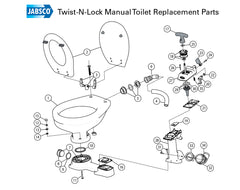 44101-1000 Jabsco Replacement Toilet Bowl O-Ring