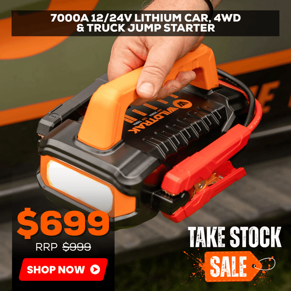 Wildtrak Heavy-Duty 7000A 12/24V Lithium Car, 4WD & Truck Jump Starter