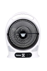 30CM RECHARGEABLE 12V FAN WITH LED LIGHTS AND POWER BANK FUNCTION