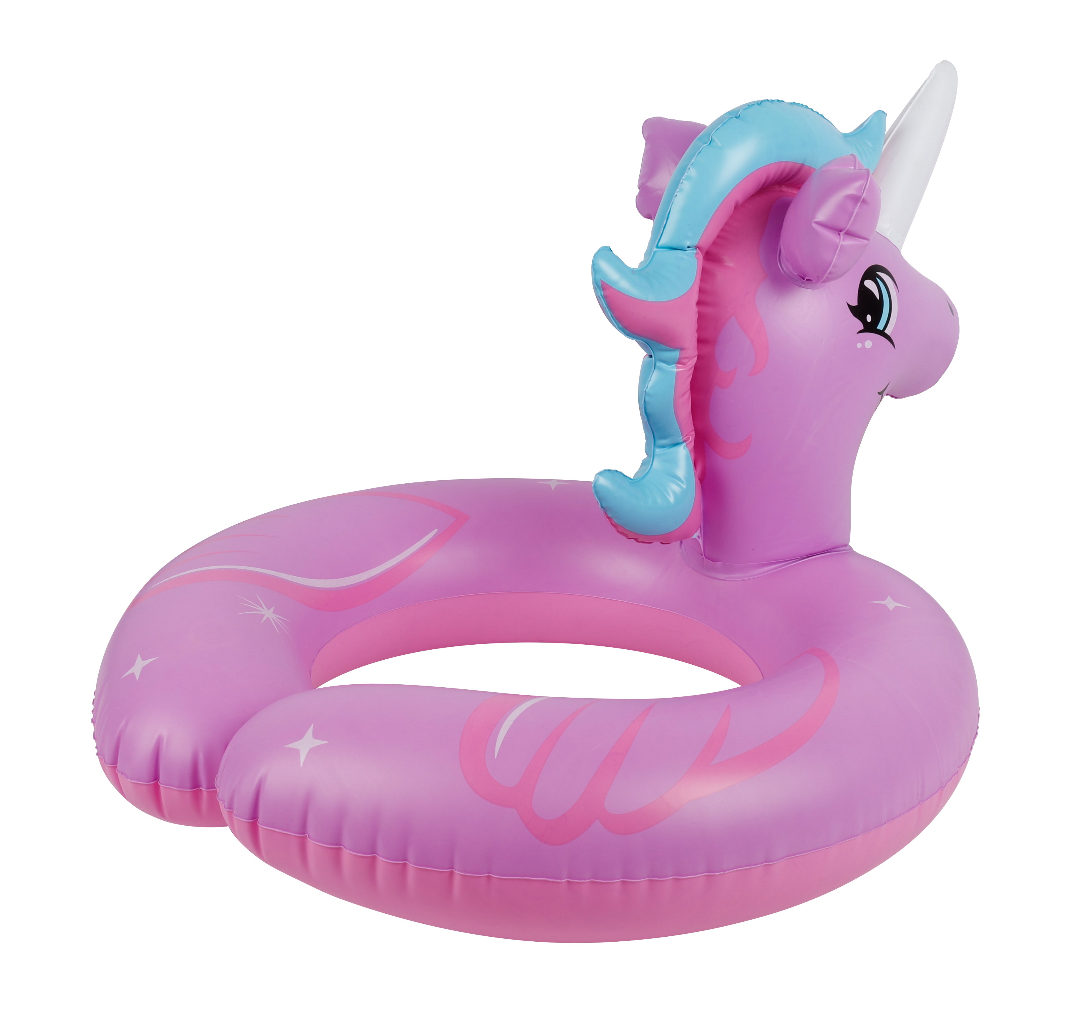 AirTime™ Inflatable Pink Unicorn Split Swim Ring 51cm - Ages 3+