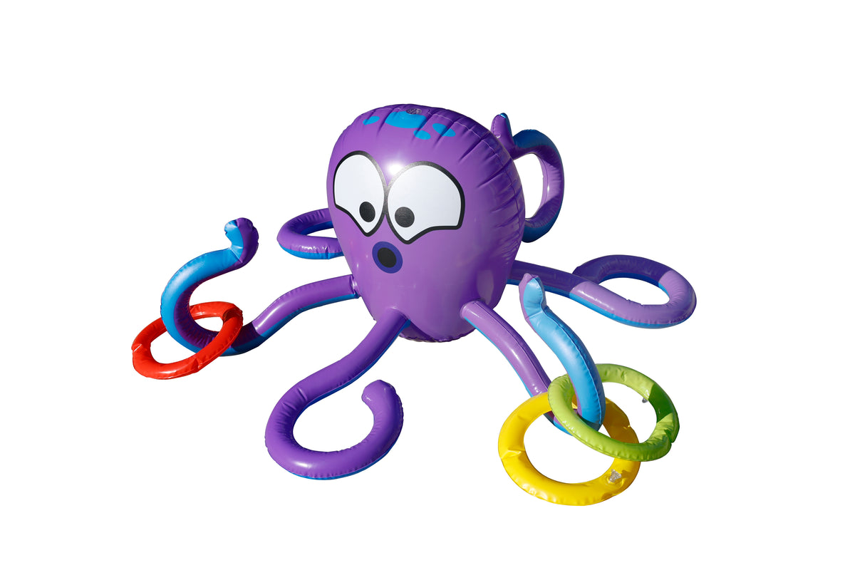 OCTOPUS SPRINKLER & TOSSING GAME 40x90CM W-4 RINGS