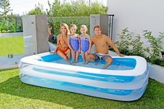 FAMILY POOL LARGE RECTANGULAR BLUE 262 X 172 X 50CM