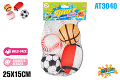 AirTime™ Water Splash Balls 4pc 25cm - Ages 3+