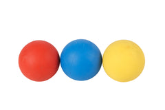 HI BOUNCE BALL 3 ASST CLRS BLUE YELLOW AND RED 6CM