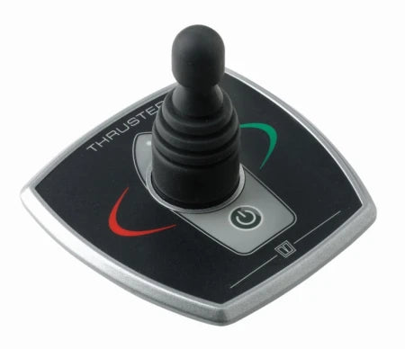 VETUS Aluminium bow thruster panel with joystick and time delay, 97 x 95 mm, built in Ø 52 mm, 12 / 24 V BPAJ