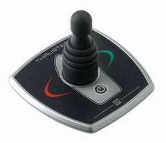 VETUS Aluminium bow thruster panel with joystick and time delay, 97 x 95 mm, built in Ø 52 mm, 12 / 24 V BPAJ