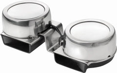 VETUS Double horn, 12 V, stainless steel (AISI 304), set high pitch and low pitch C12D