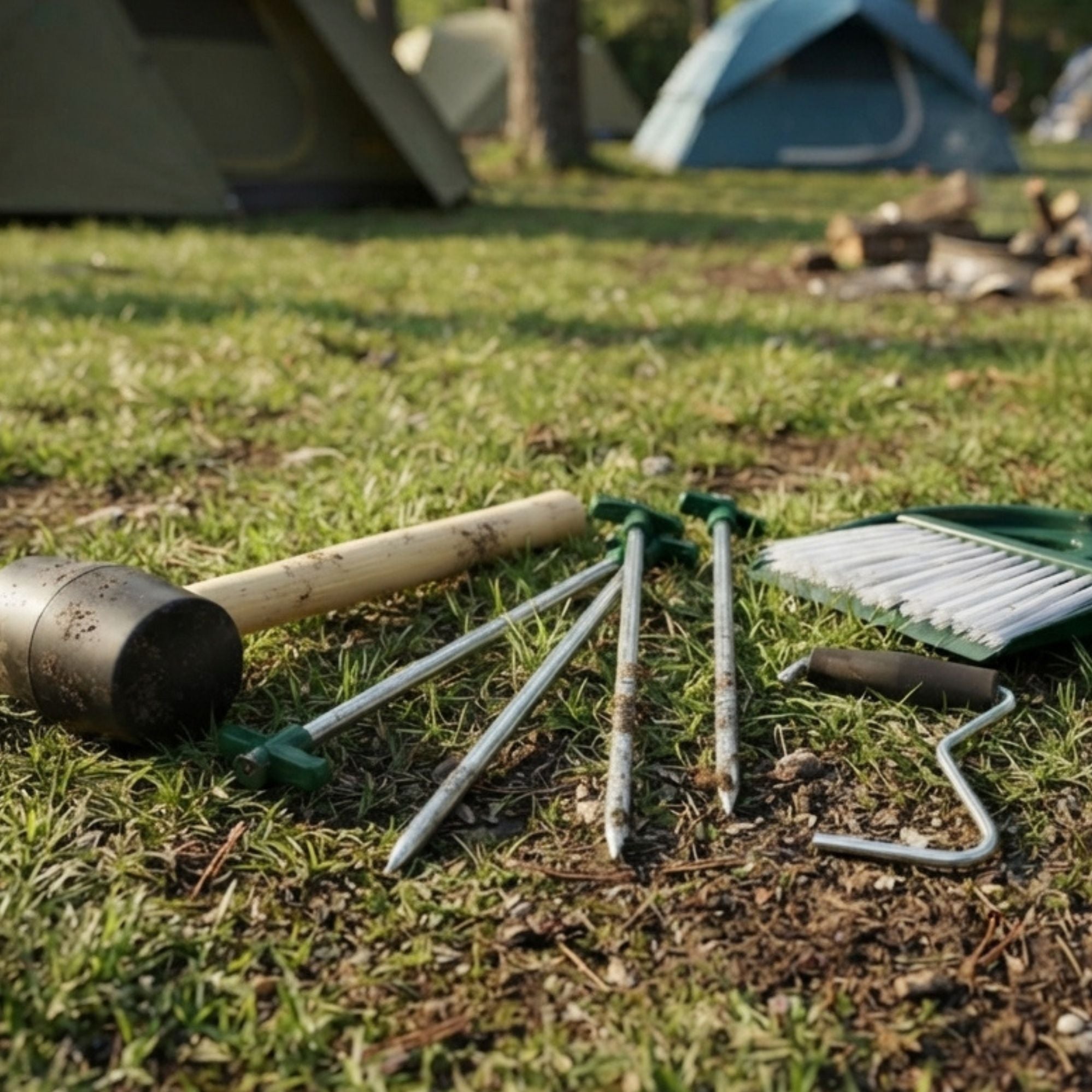 Wildtrak 8 Piece Tent Essential Kit with Drawstring Bag