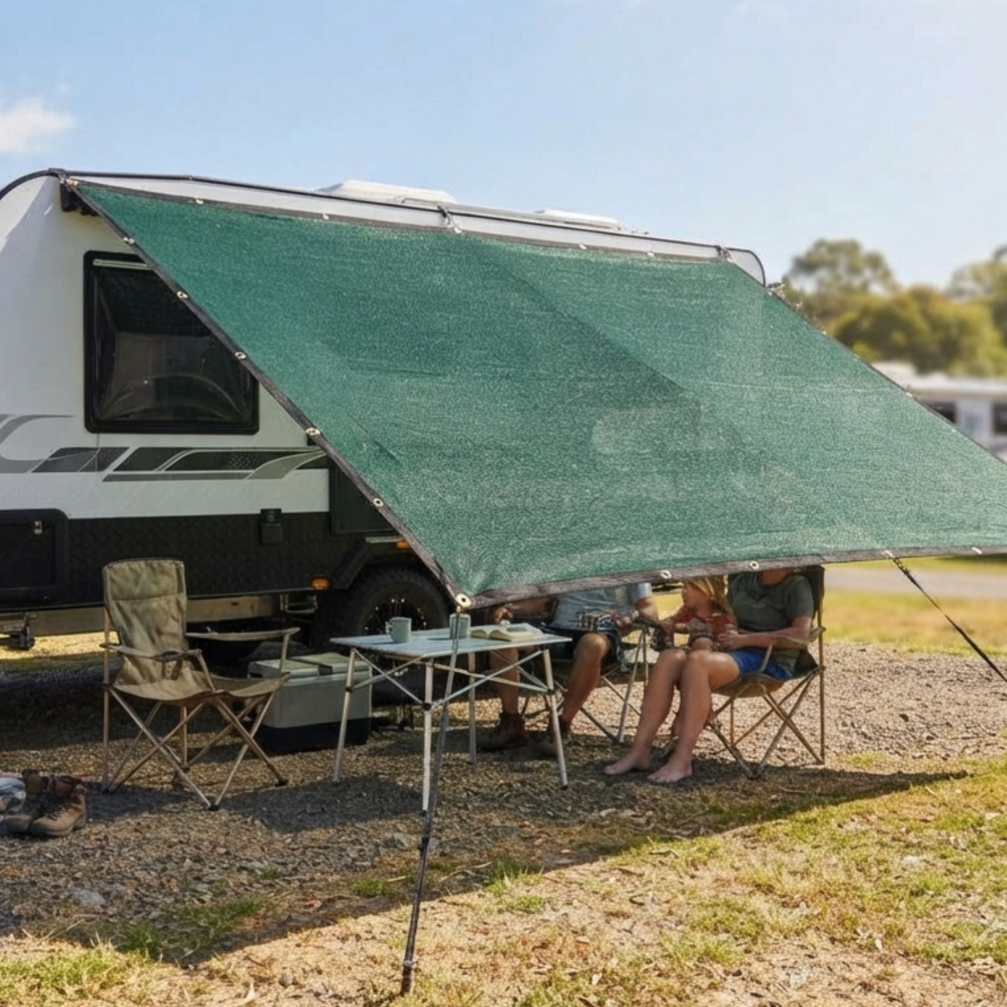Wildtrak 3x3m Ultramesh Multipurpose Ground Protection Cover with Eyelets