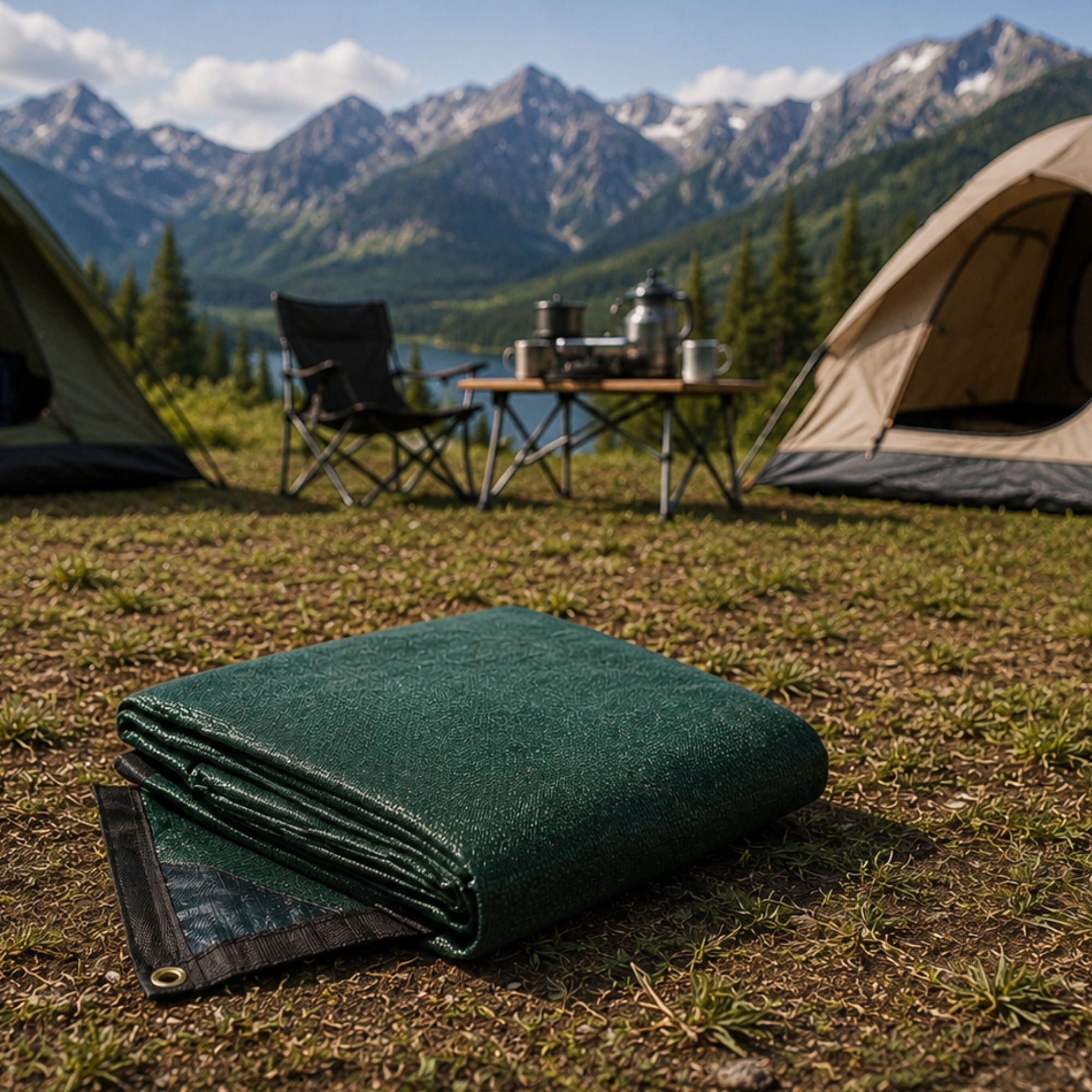 Wildtrak 3x3m Ultramesh Multipurpose Ground Protection Cover with Eyelets
