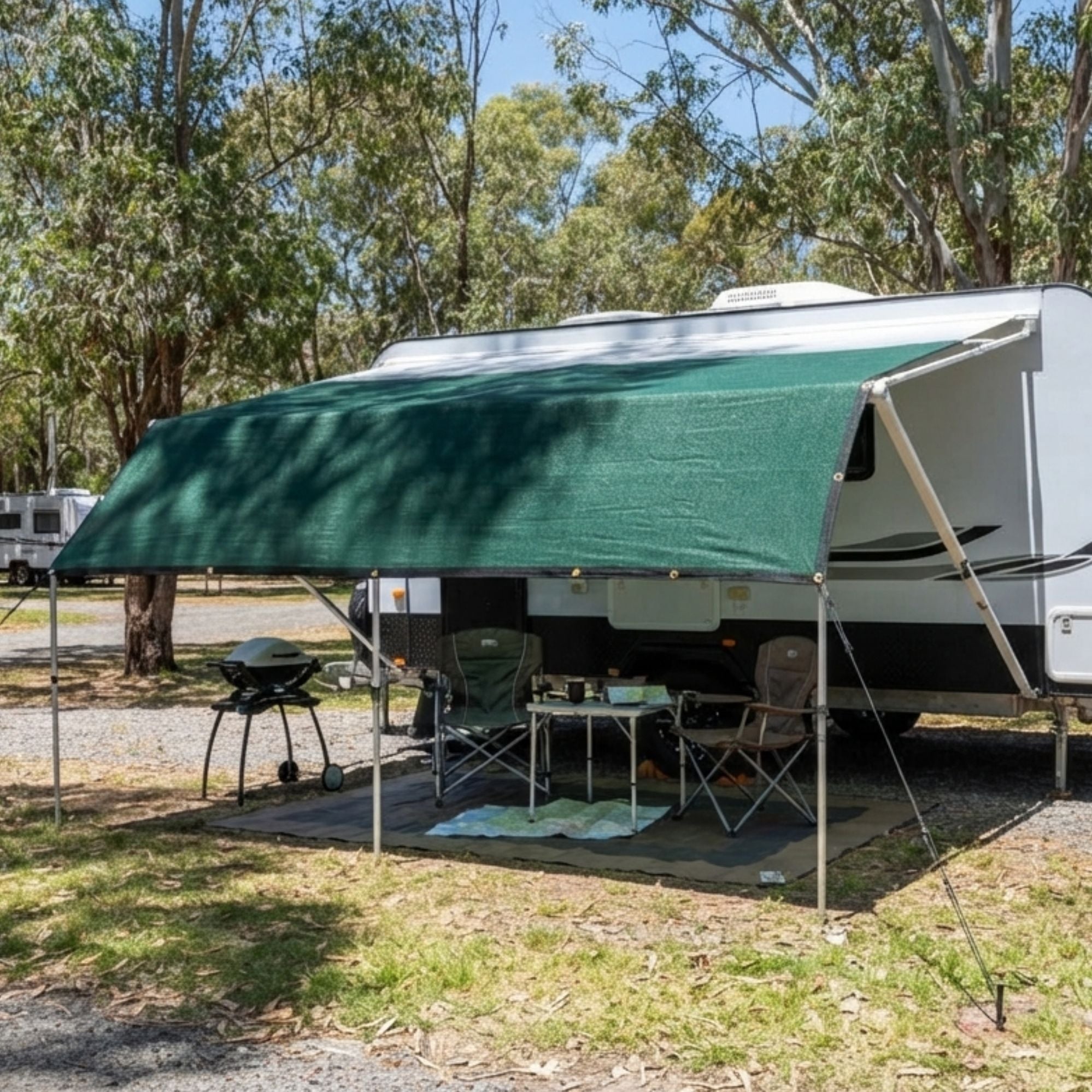 Wildtrak 3.6x3.6m Ultramesh Multipurpose Ground Protection Cover with Eyelets