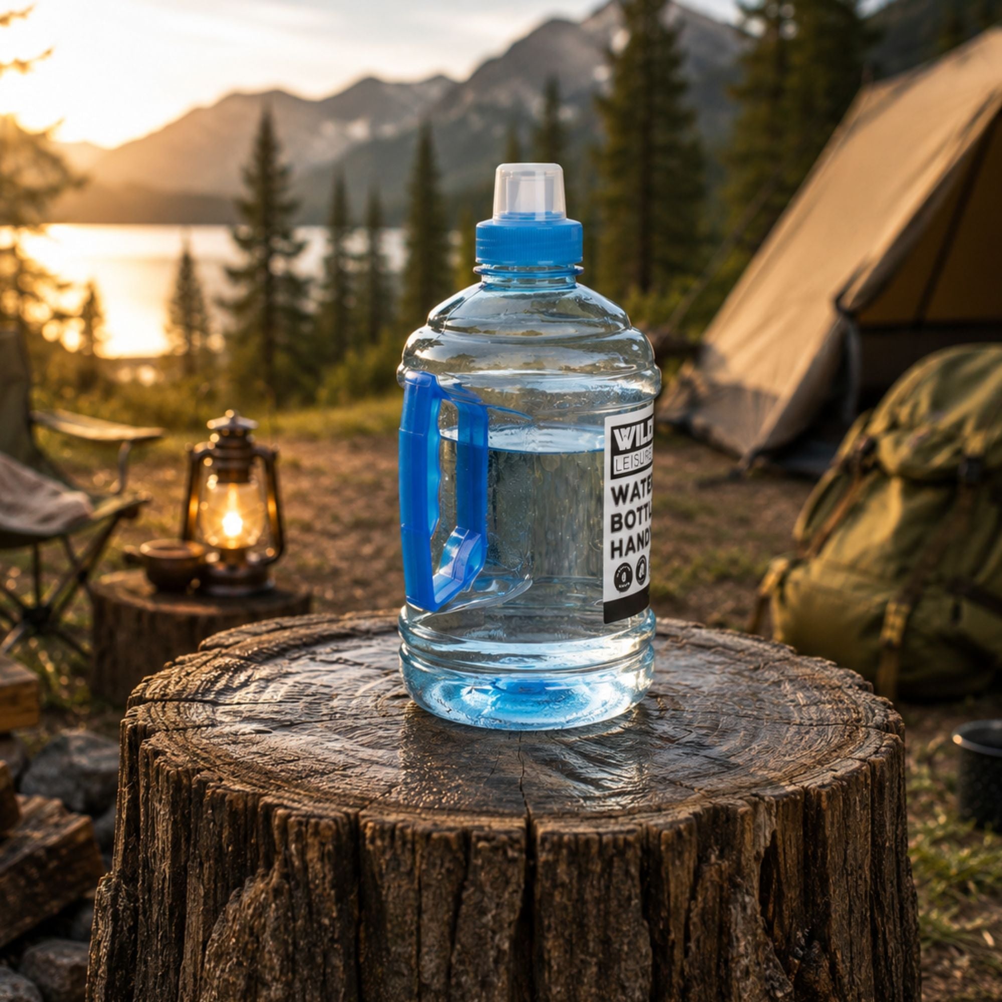 Wildtrak 1L Pop top Hydration Water Bottle with Easy Grip Handle