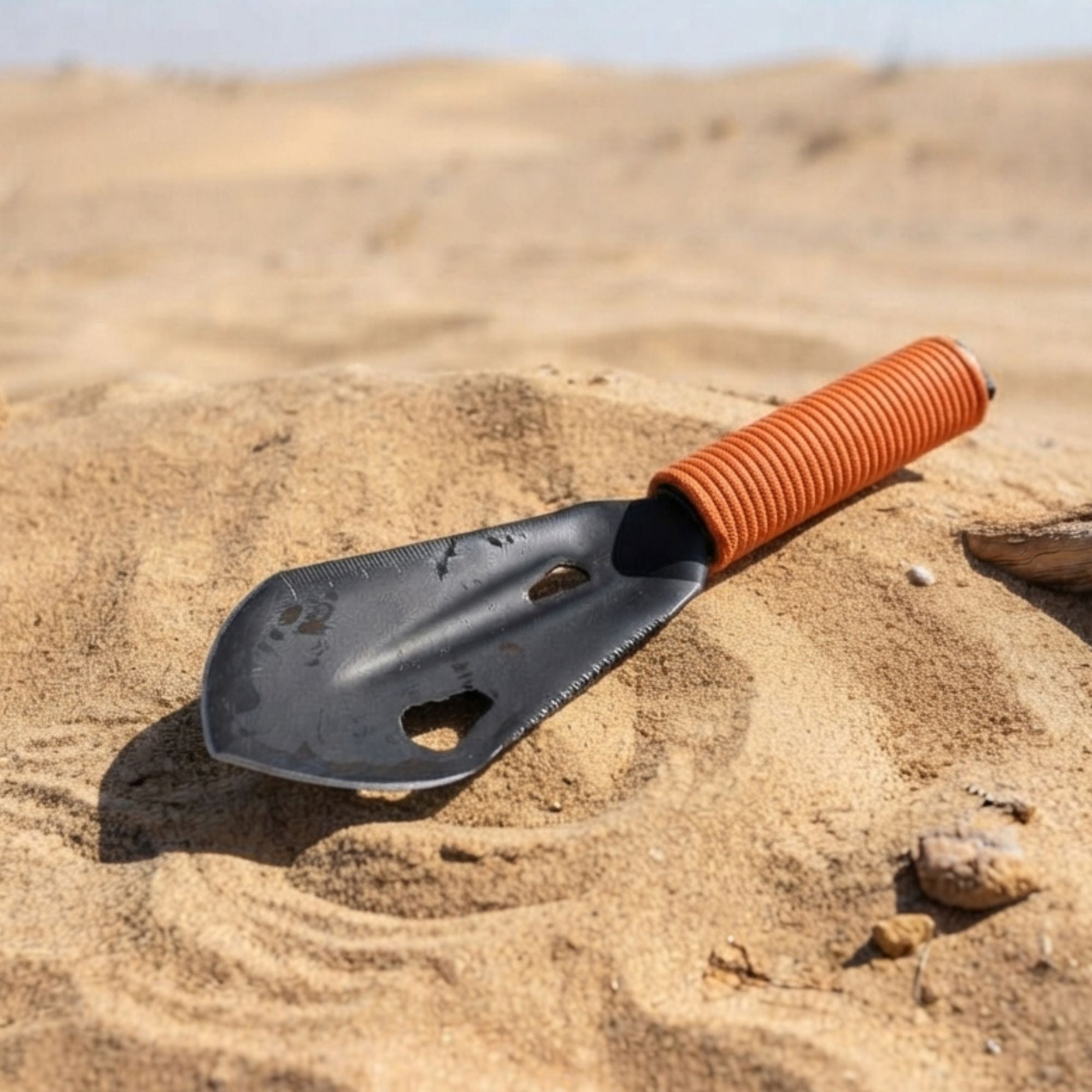 Wildtrak 7 Function Mini Hand Shovel, Lightweight with Pouch 28x8cm