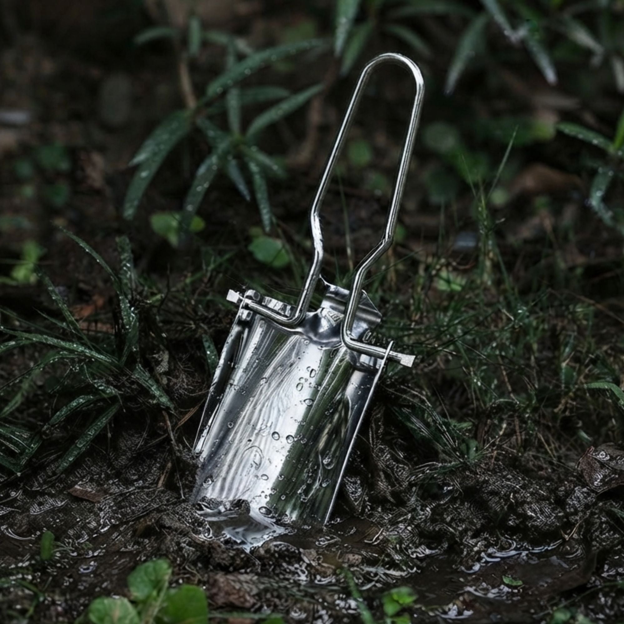 Wildtrak Stainless Steel Folding Trowel 12x6cm