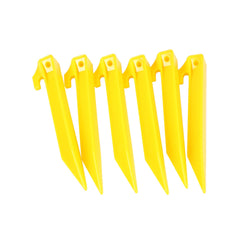 Wildtrak 6 Pack Plastic Tent Pegs 17cm