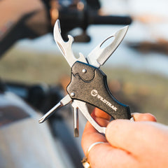 Wildtrak 6 in 1 Multi Function Tool Key Ring with Army Knife