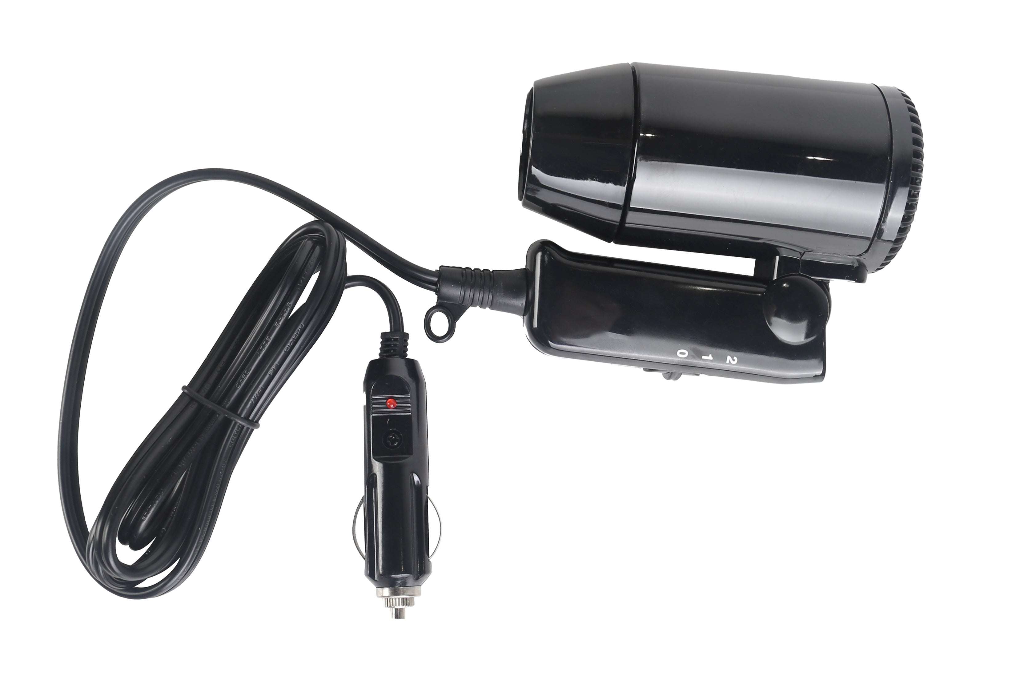 12Volt Portable Hair Dryer, Compact 2 Speed, 1.2m Cable