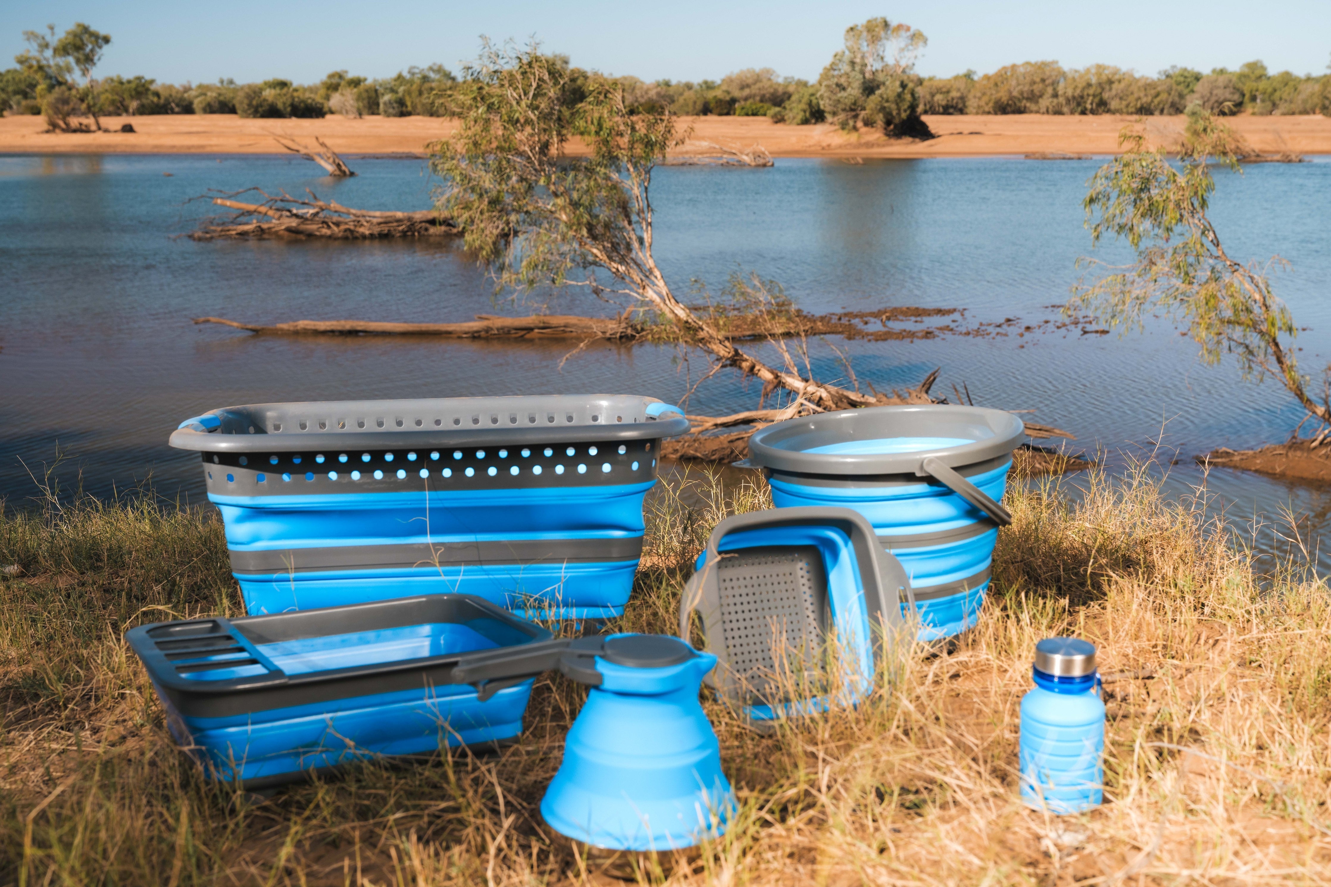 Collapsible 37 Litre Laundry Basket with Handles 60.9x45.4x26.7cm
