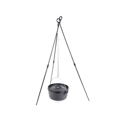 Wildtrak Heavy-duty 9mm Steel Camp Oven Tripod with Adjustable Chain 90cm