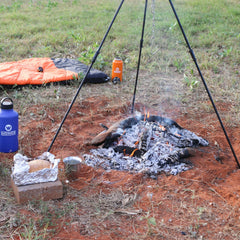 Wildtrak Heavy-duty 9mm Steel Camp Oven Tripod with Adjustable Chain 90cm
