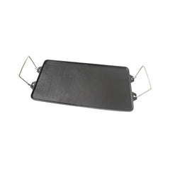 Wildtrak Reversible Cast-Iron Griddle with Handles 40x25cm, Pre-Seasoned