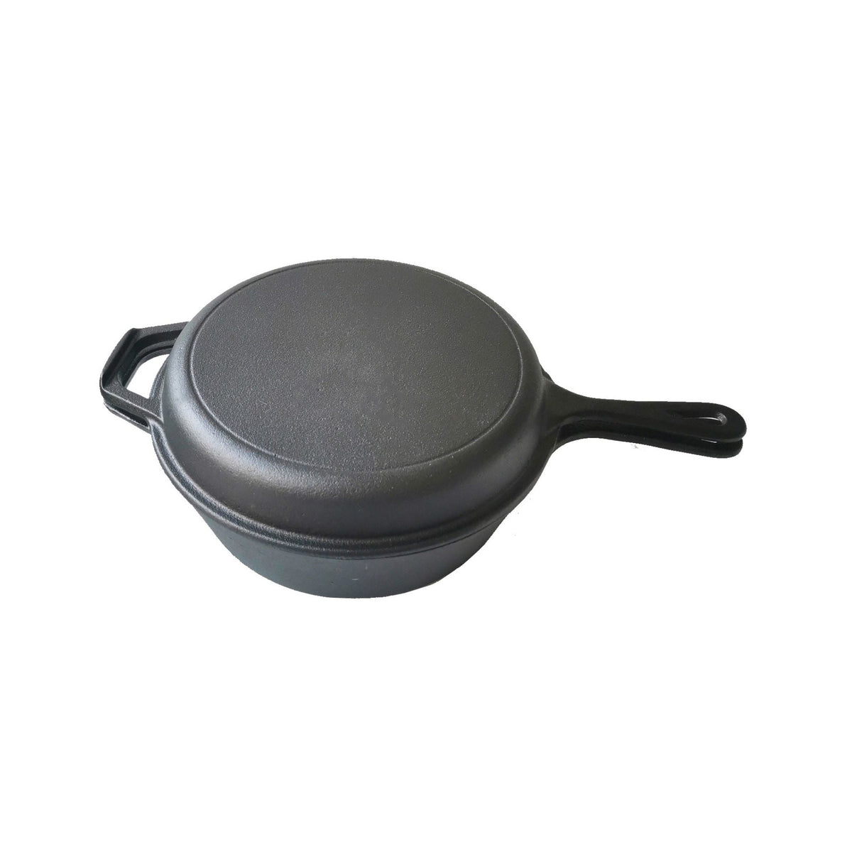 Wildtrak 3.2 Quart Pre-Seasoned Cast Iron 2in1 Combo Cooker 26.5x4cm