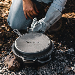 Wildtrak 3.2 Quart Pre-Seasoned Cast Iron 2in1 Combo Cooker 26.5x4cm