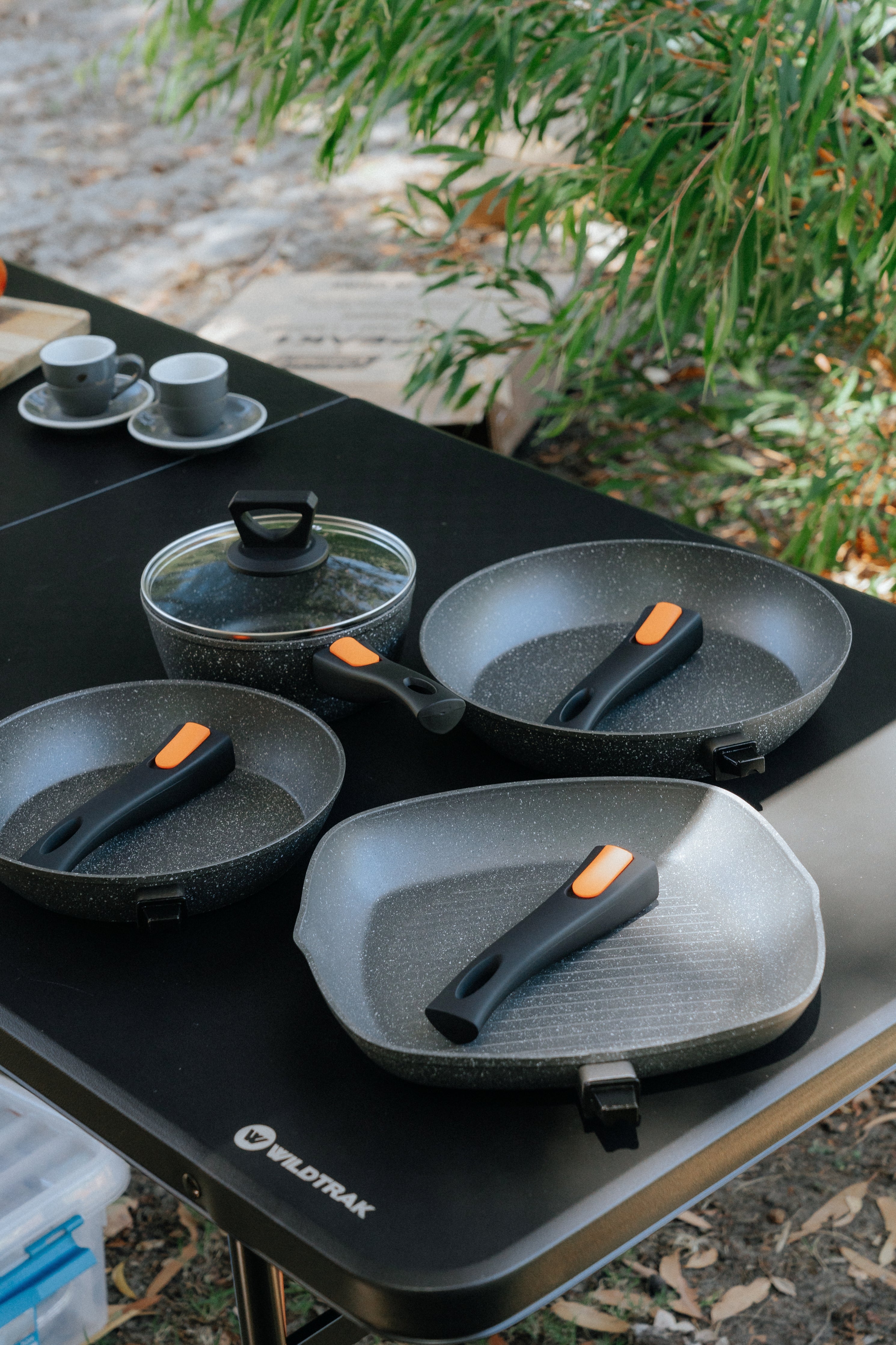 Non Stick Induction Safe Grill Pan with Detachable Handle 28cm