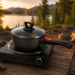 Wildtrak 18cm Non-stick Induction Safe Saucepan with Detachable Handle