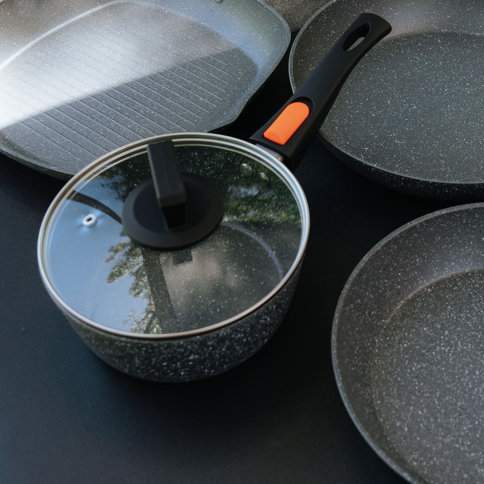 Wildtrak 18cm Non-stick Induction Safe Saucepan with Detachable Handle