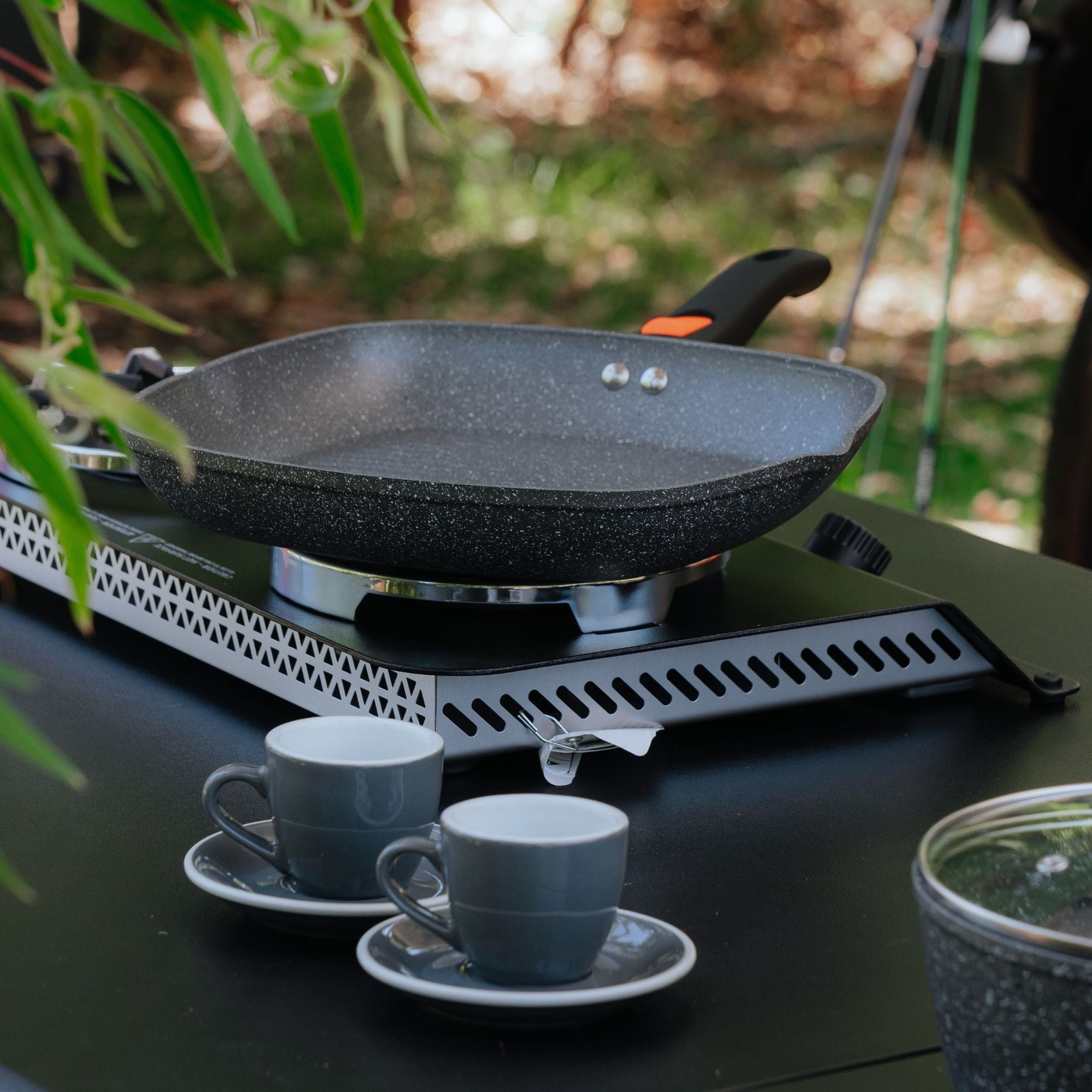 Wildtrak Non-stick Induction Safe Grill Pan with Detachable Handle 28cm