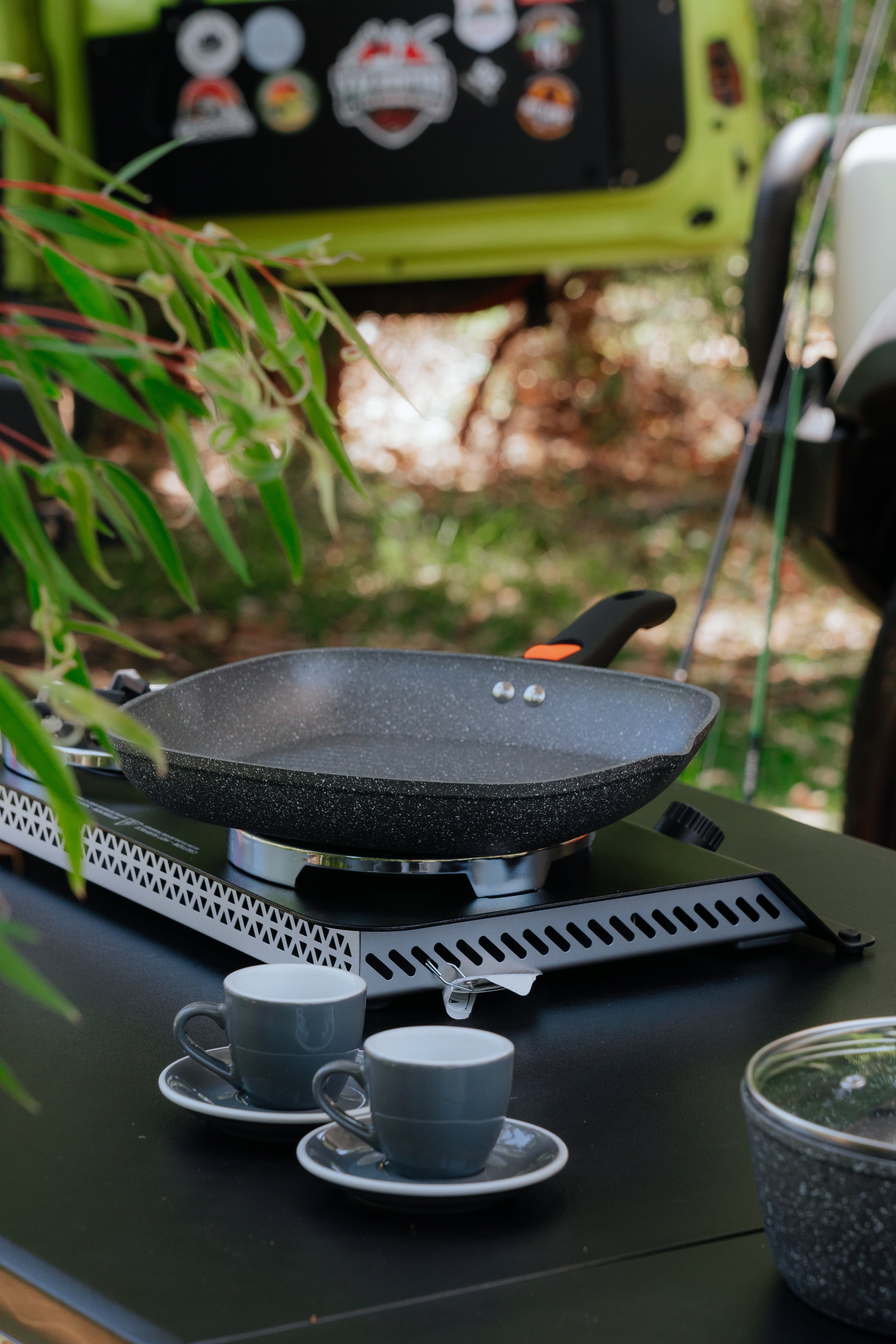 Non Stick Induction Safe Grill Pan with Detachable Handle 28cm