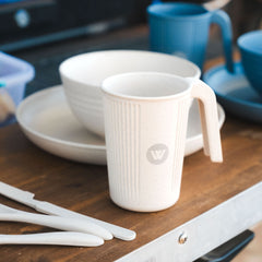 Wildtrak Wheat Straw Cup with Handle 350ml – Beige or Blue
