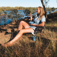 Wildtrak Wheat Straw Cup with Handle 350ml – Beige or Blue