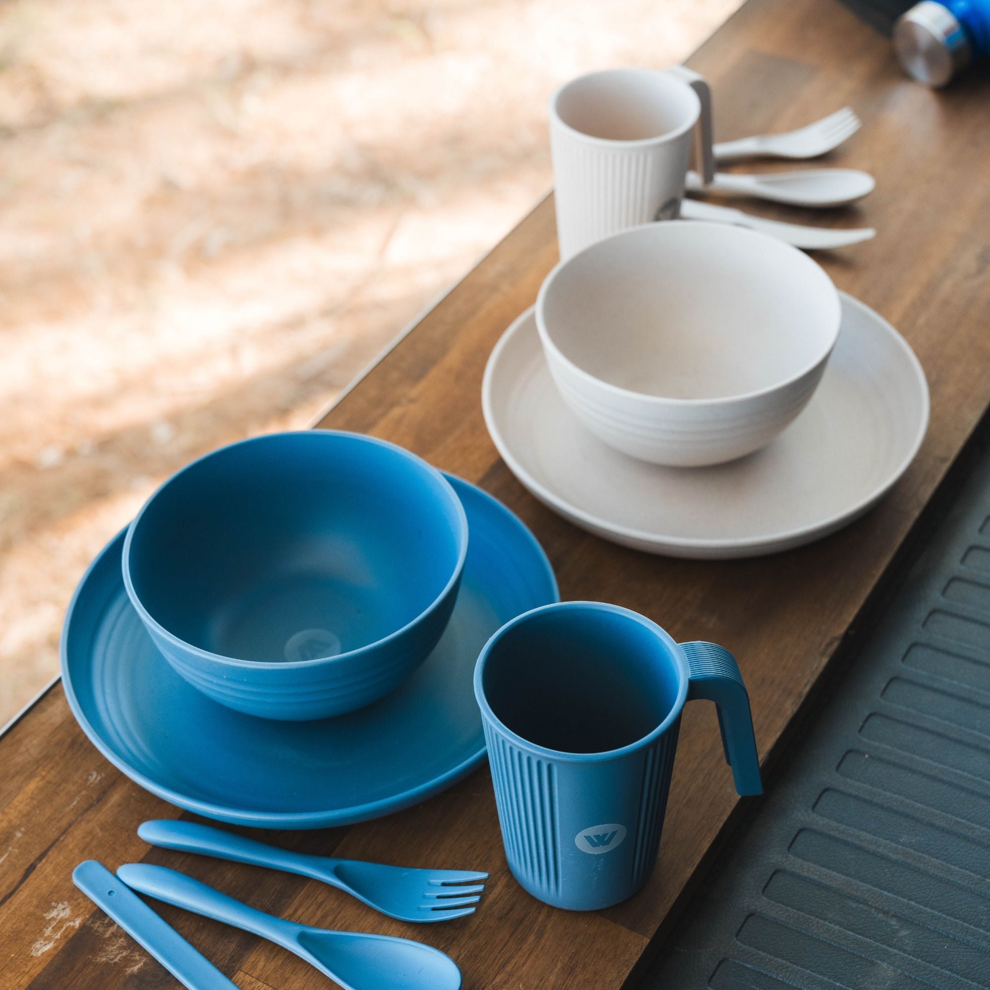 Wildtrak Wheat Straw Cup with Handle 350ml – Beige or Blue